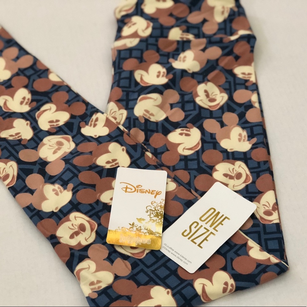 OS LuLaRoe Mickey Mouse Leggings
